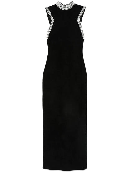 Bead-Embellished Maxi Dress