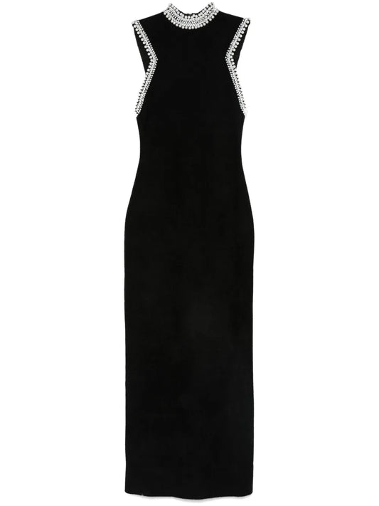 Bead-Embellished Maxi Dress