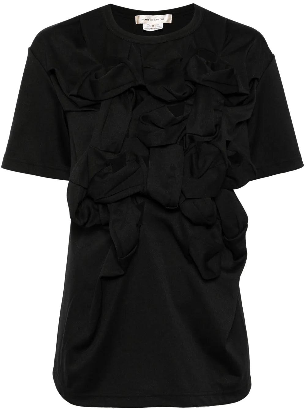 Gathered Cut-Out T-Shirt