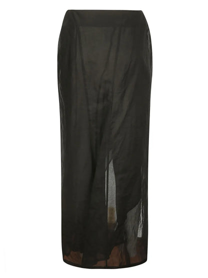 Asymmetric Midi Skirt