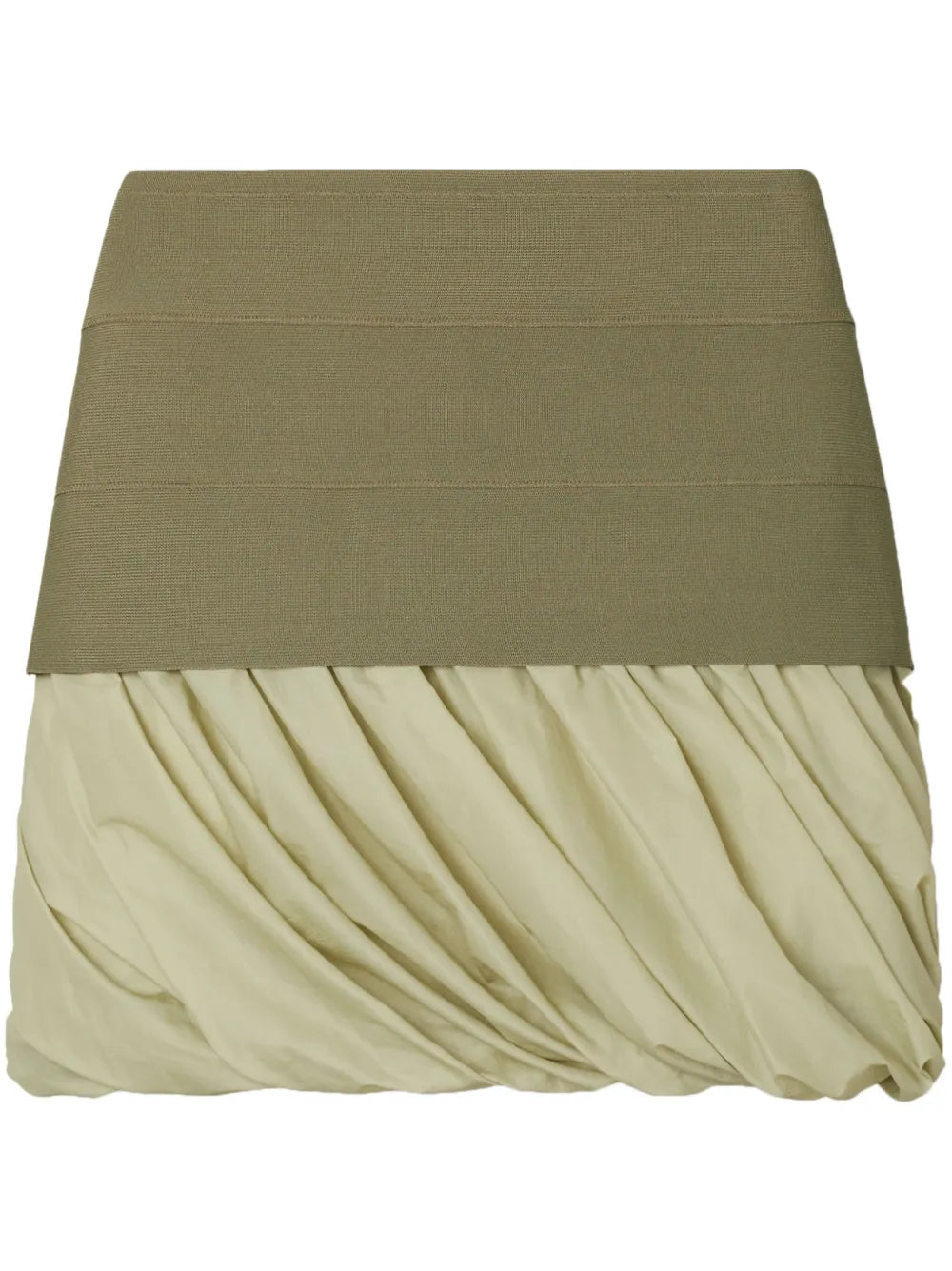 Panelled Draped Miniskirt