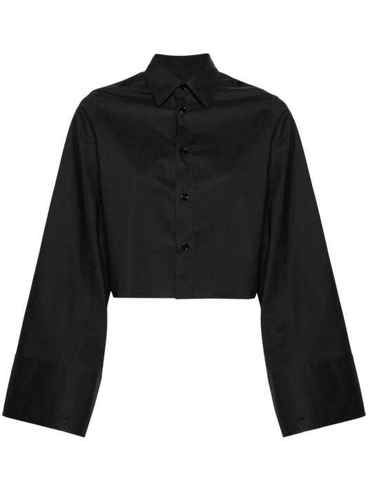 Extra-Long Sleeve Cropped Shirt