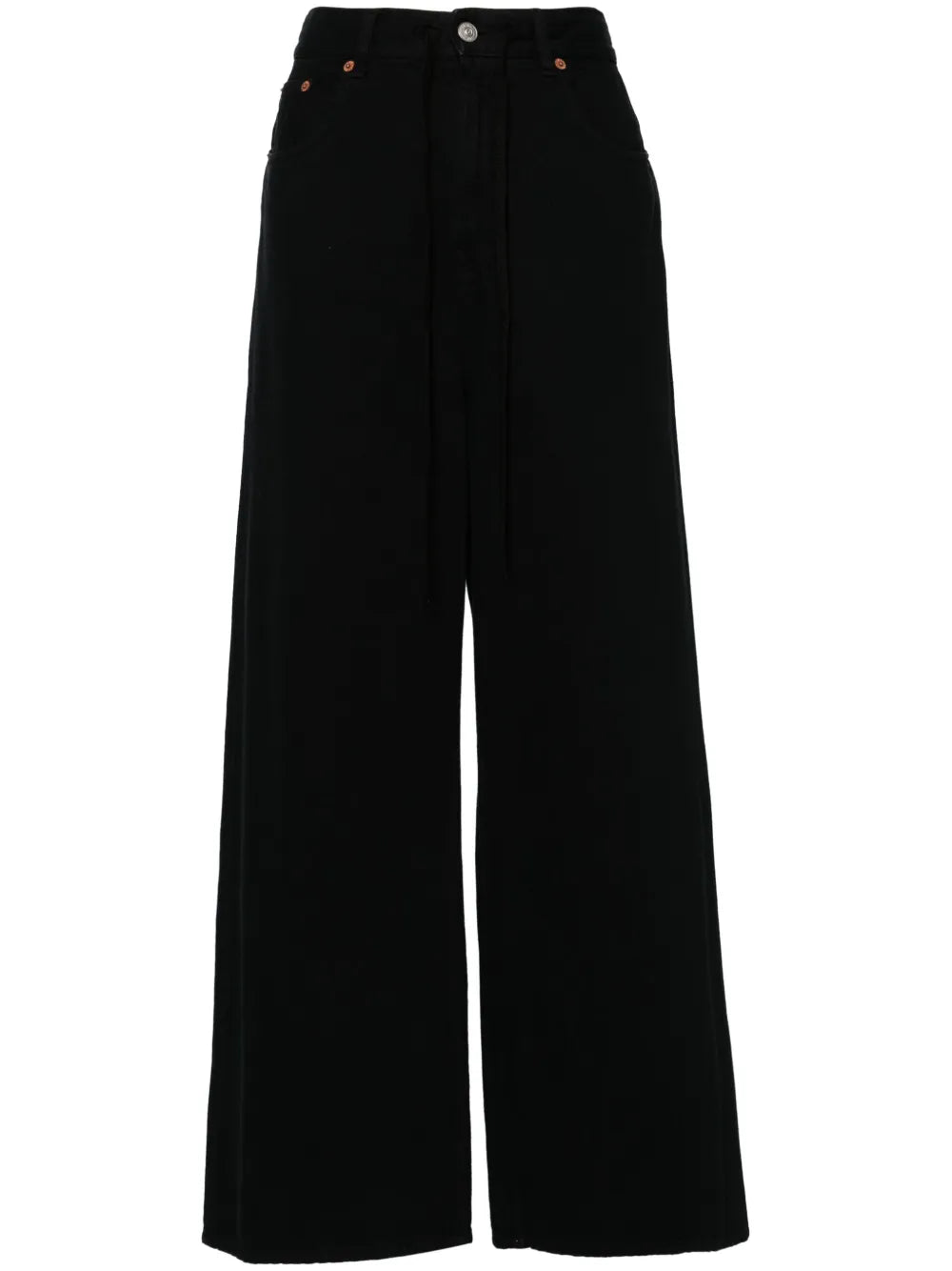 Wide-Leg Cotton Jeans