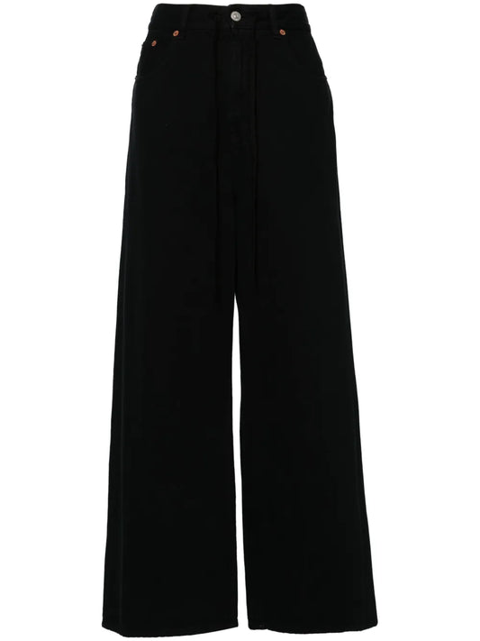 Wide-Leg Cotton Jeans