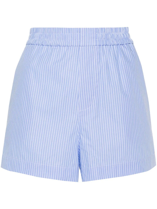 Striped Cotton Shorts