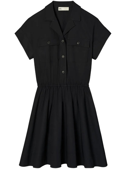 Belted Poplin Shirt Dress