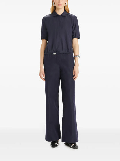 Zip-Up Short-Sleeve Shirt