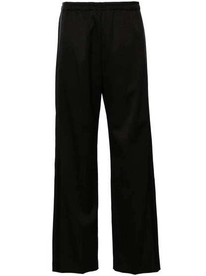 Drawstring Straight-Leg Trousers