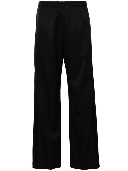 Drawstring Straight-Leg Trousers