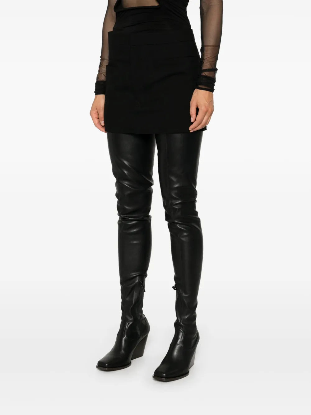 Cut-Off Mini Skirt