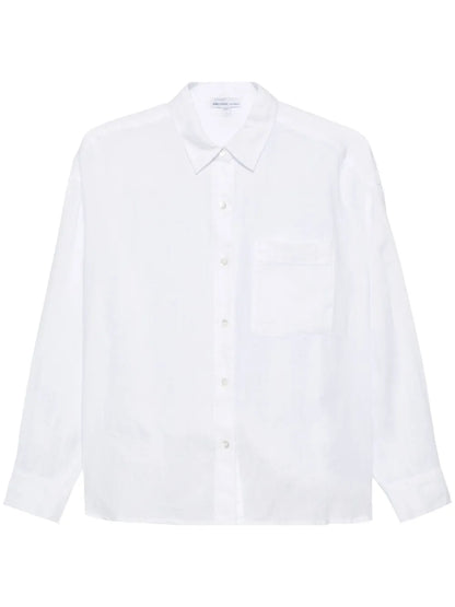 Long-Sleeve Linen Shirt