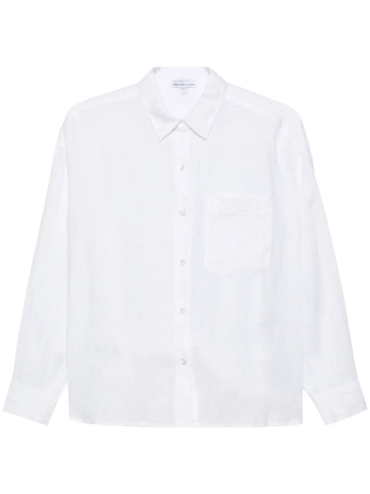 Long-Sleeve Linen Shirt