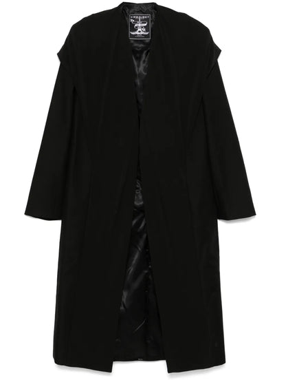 Draped-Detail Coat