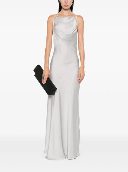 Cowl-Neck Maxi Dress