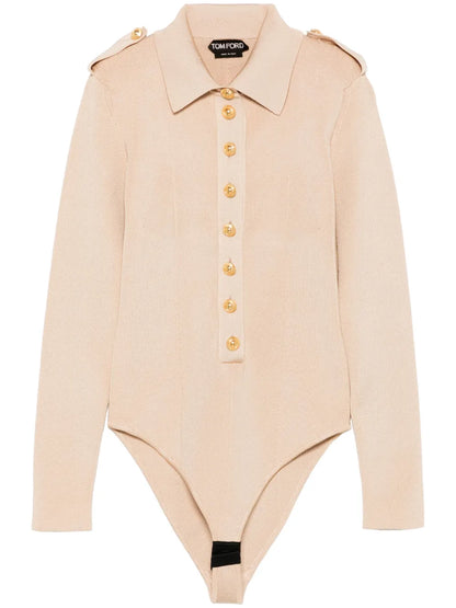 Ribbed-Knit Bodysuit
