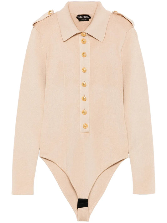 Ribbed-Knit Bodysuit