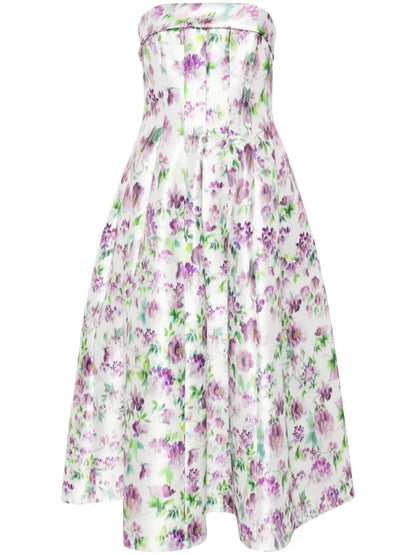 Floral-Print Midi Dress