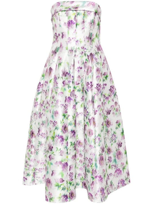 Floral-Print Midi Dress