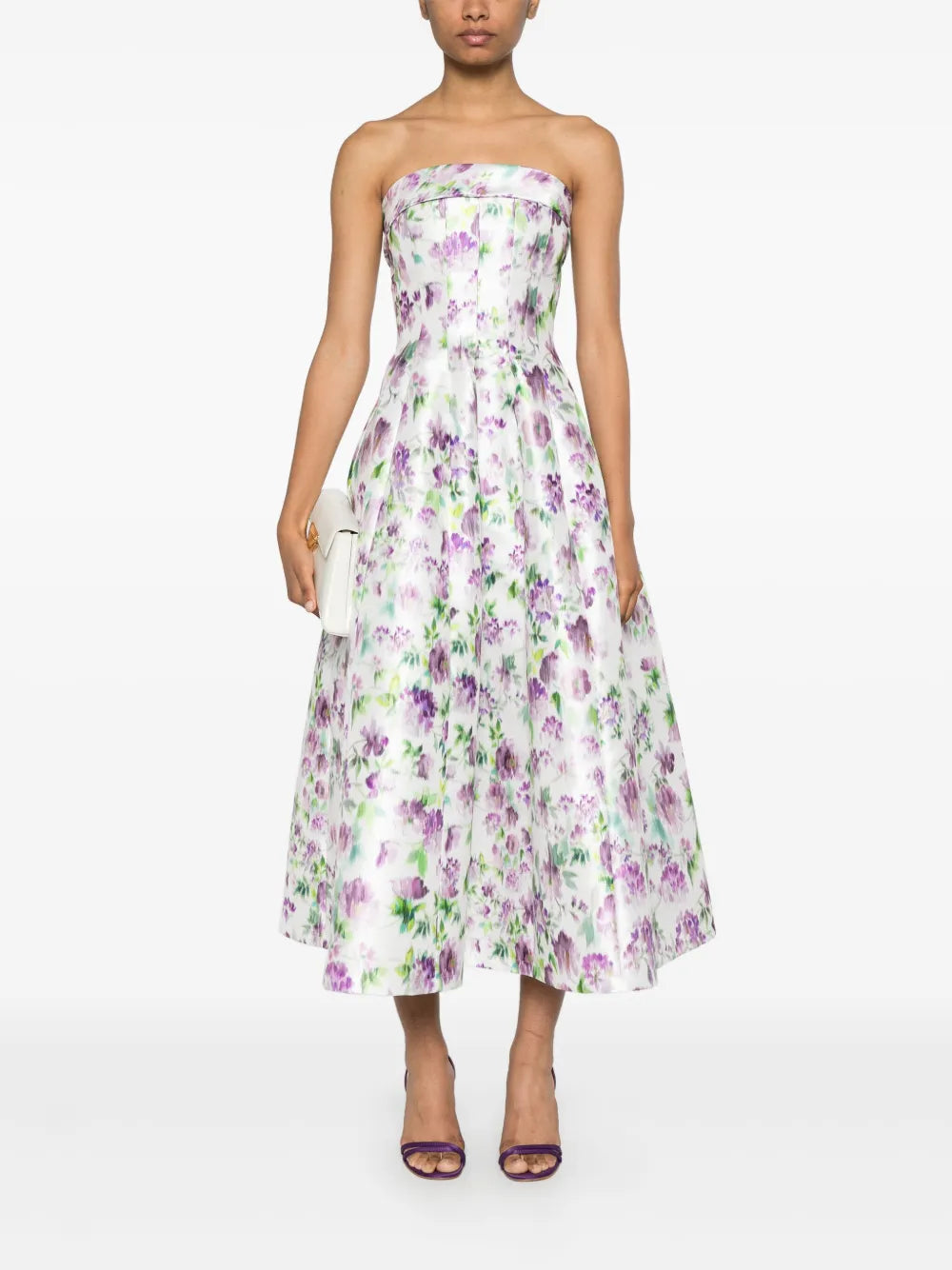 Floral-Print Midi Dress