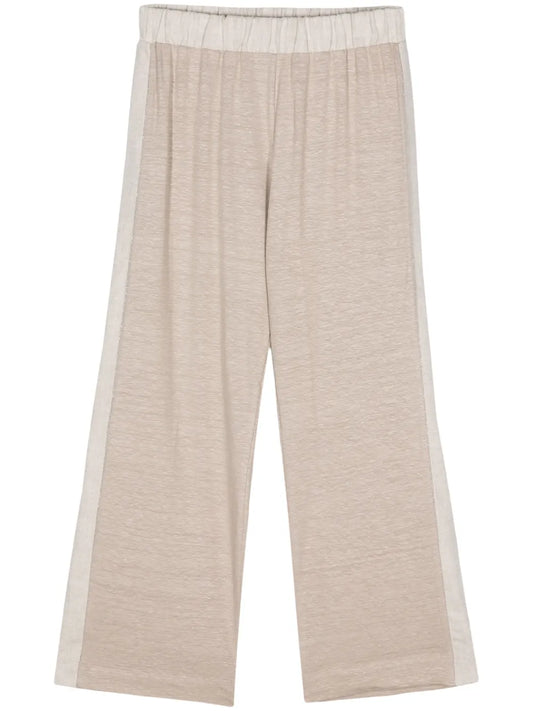 Mélange Cropped Trousers