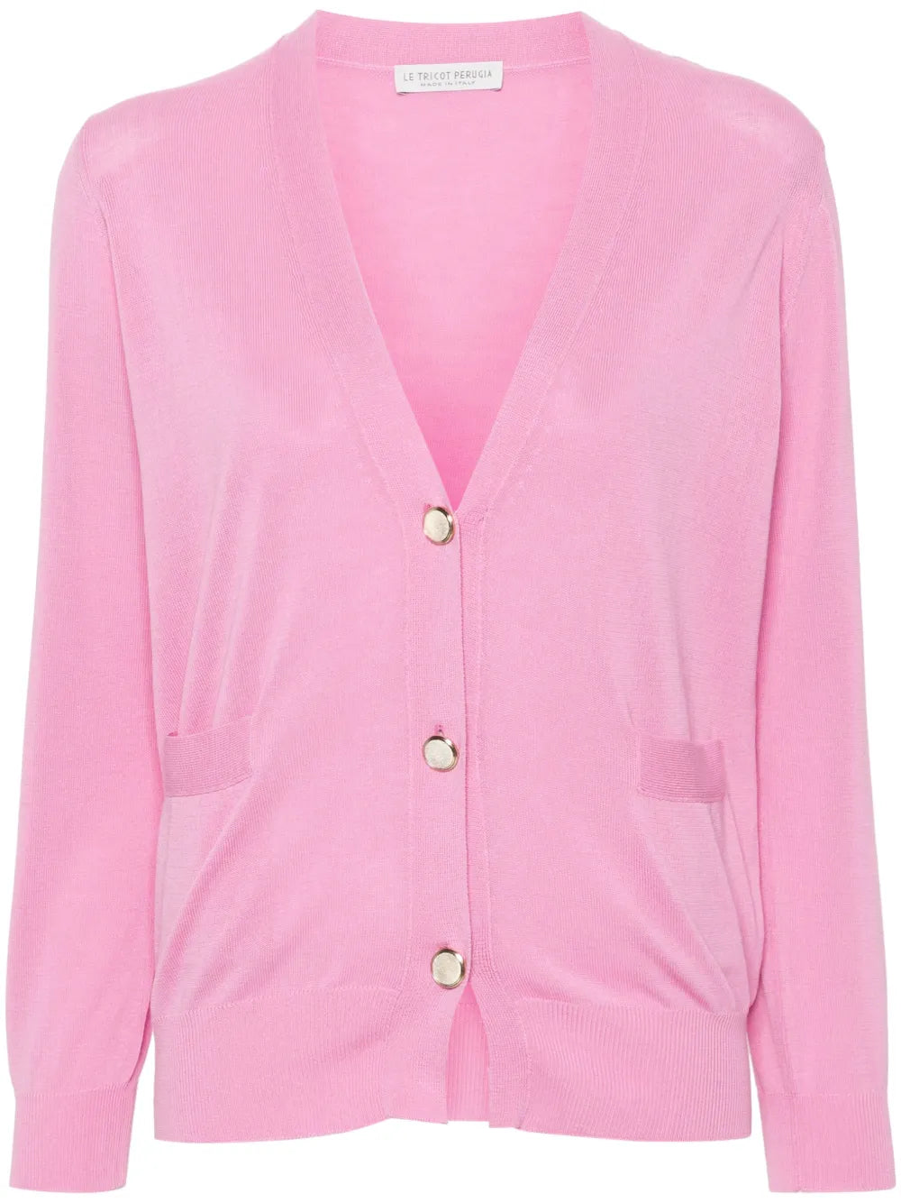 Button-Up Cotton Cardigan