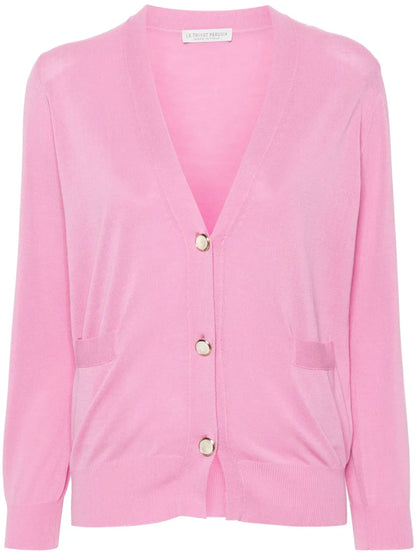 Button-Up Cotton Cardigan