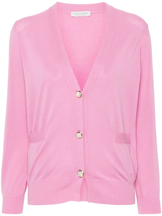 Button-Up Cotton Cardigan