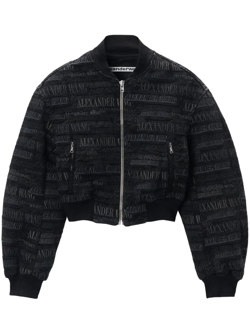 Logo-Embroidered Bomber Jacket