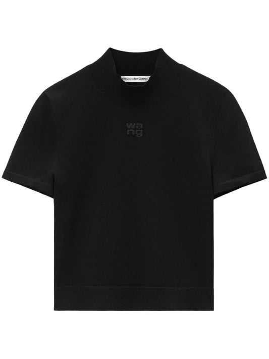Logo-Embossed Knitted Top