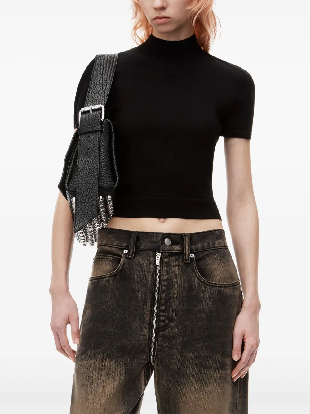 Logo-Embossed Knitted Top