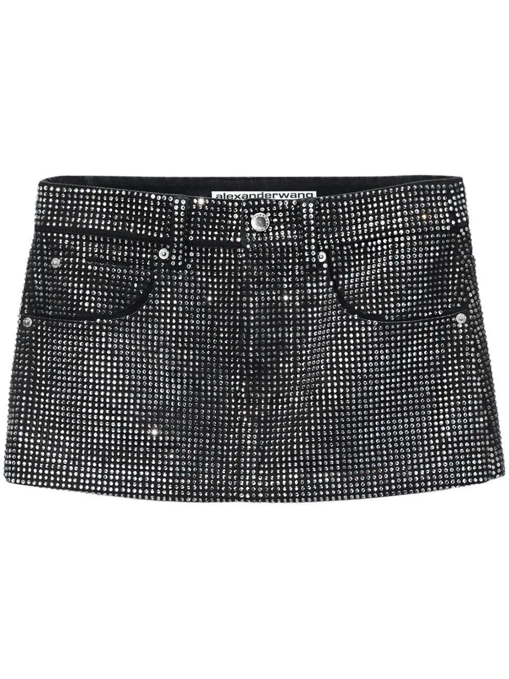 Crystal-Embellished Mini Skirt