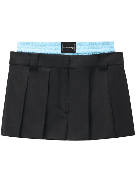 Layered Pleated Skort