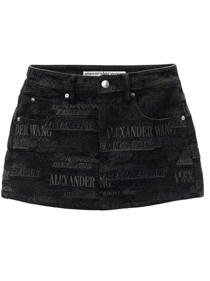 Logo-Embroidered Denim Shorts