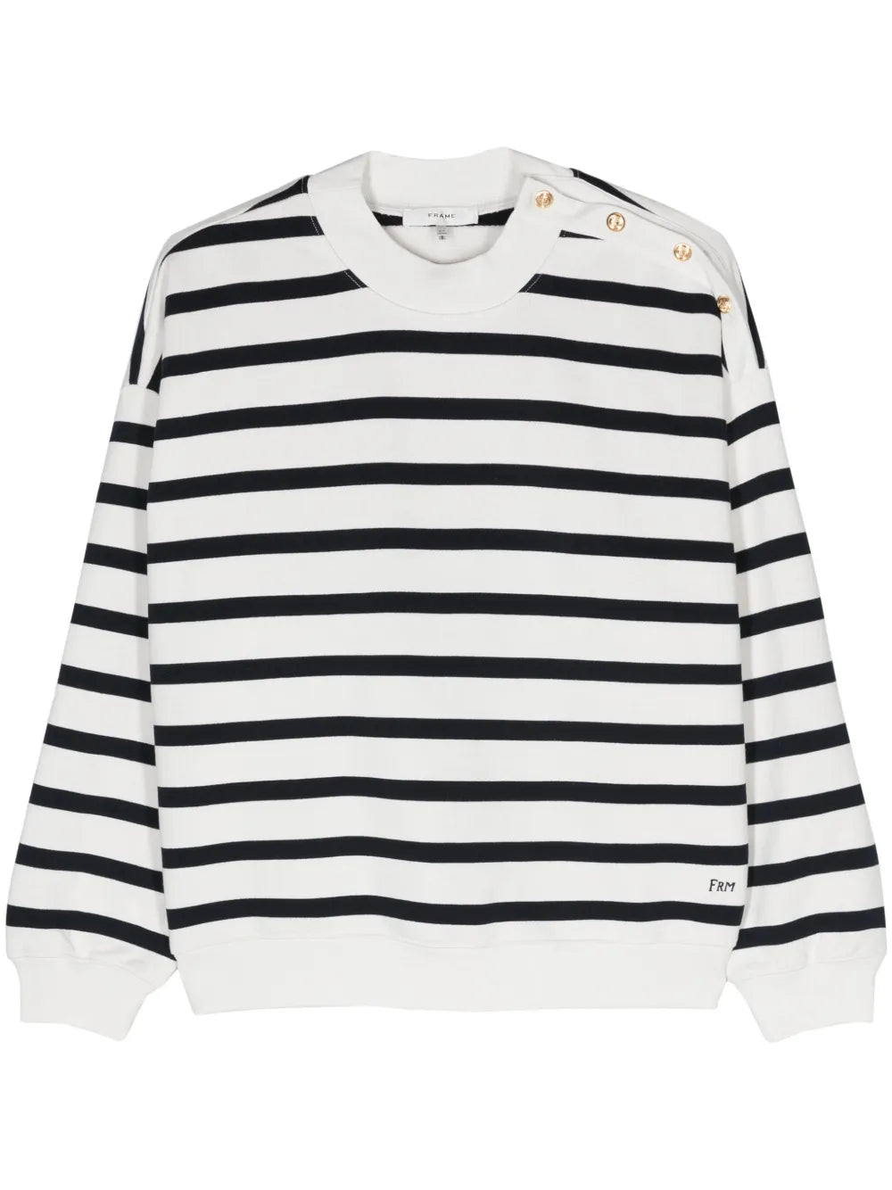 Striped Cotton-Blend Sweatshirt