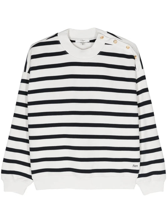 Striped Cotton-Blend Sweatshirt