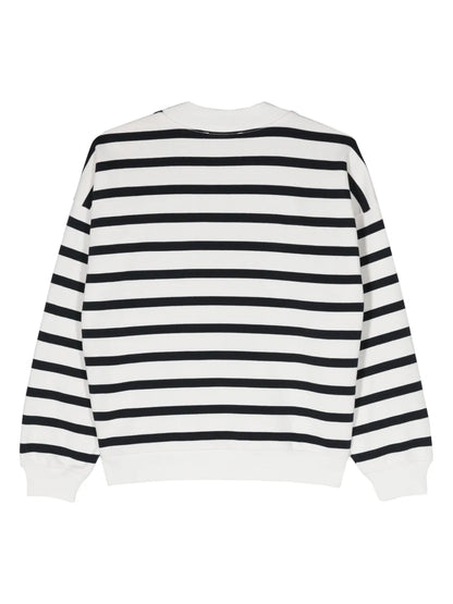 Striped Cotton-Blend Sweatshirt