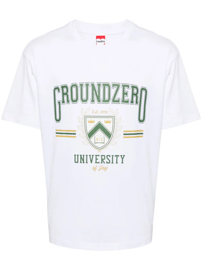 University Logo-Print Cotton T-Shirt