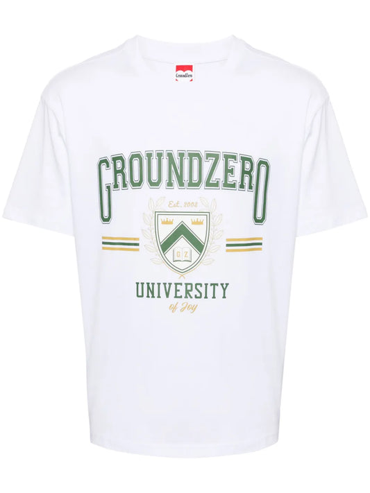 University Logo-Print Cotton T-Shirt