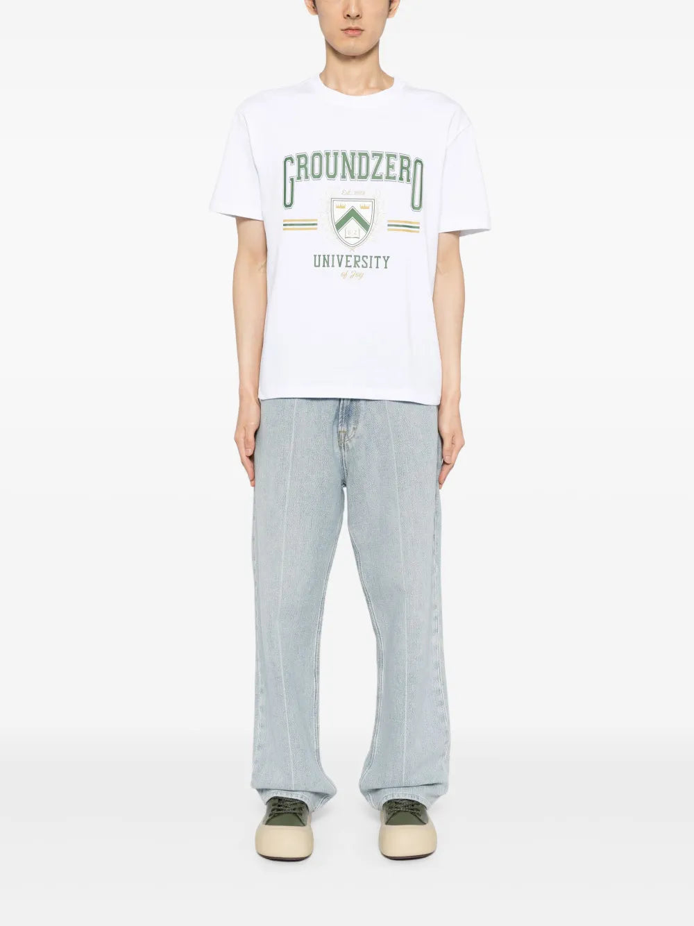 University Logo-Print Cotton T-Shirt