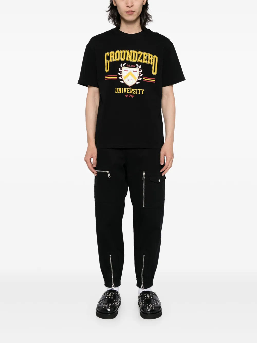 University Logo-Print Cotton T-Shirt