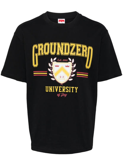 University Logo-Print Cotton T-Shirt