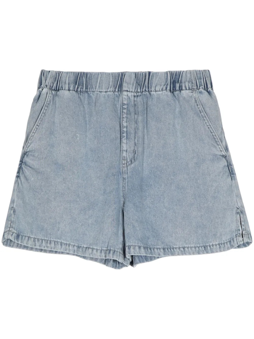 Elasticated-Waist Lyocell Shorts