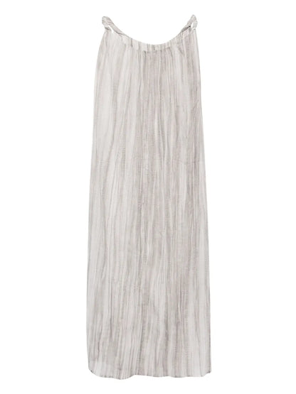 Abstract-Print Midi Dress