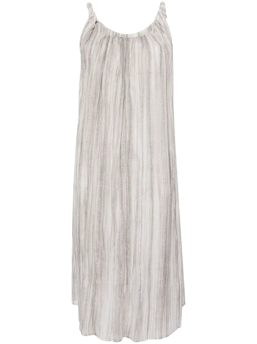 Abstract-Print Midi Dress