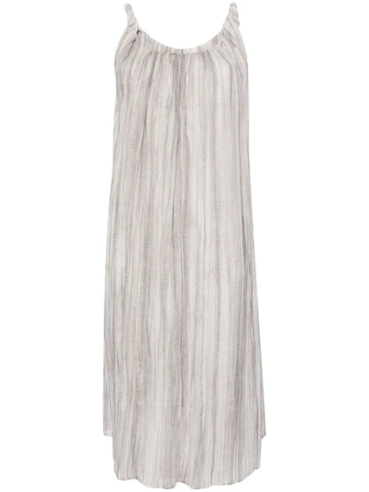Abstract-Print Midi Dress