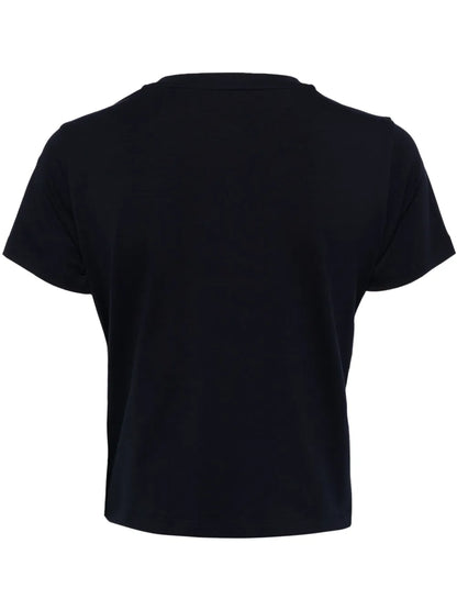 Logo-Print Cropped T-Shirt