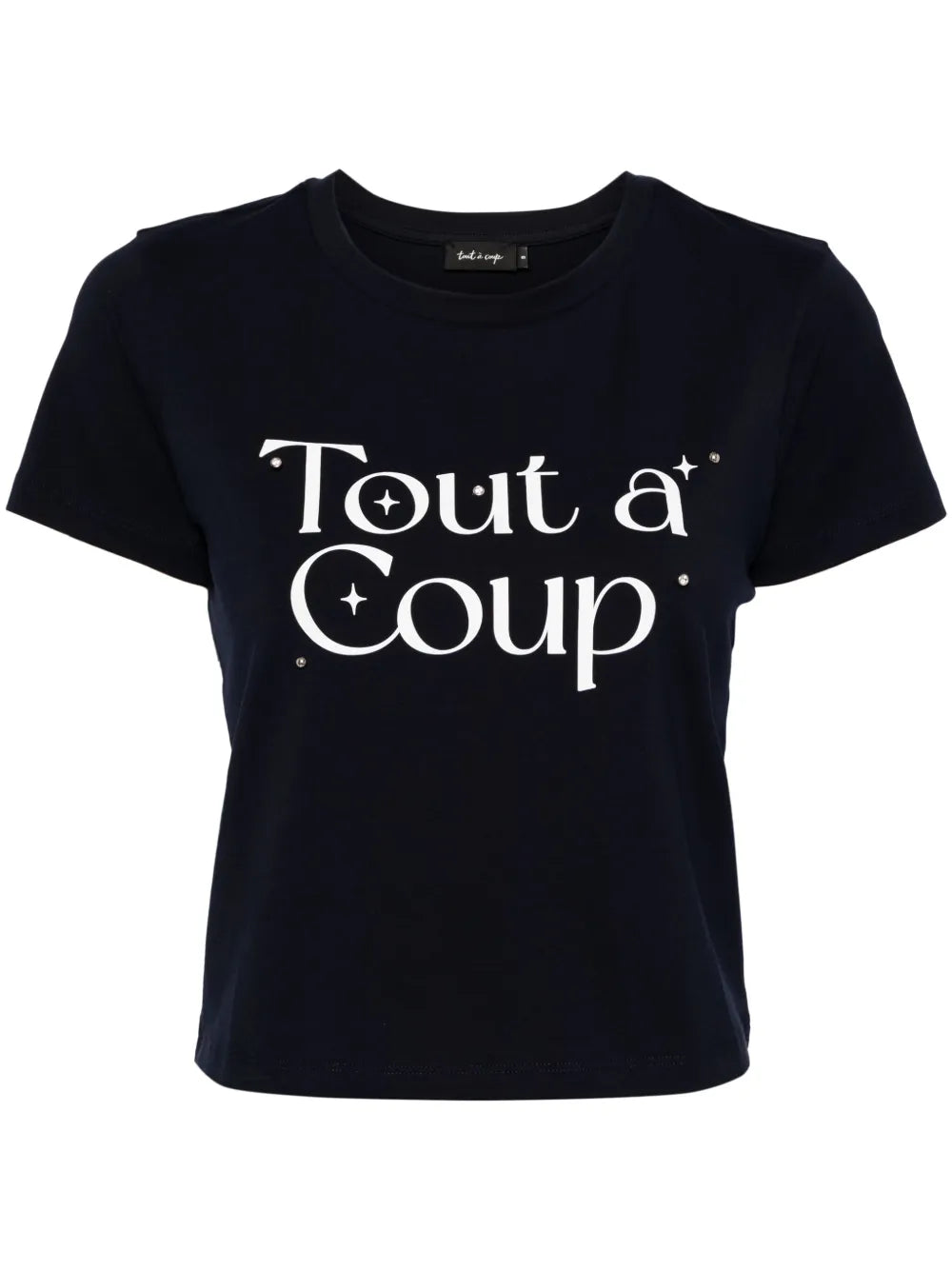 Logo-Print Cropped T-Shirt