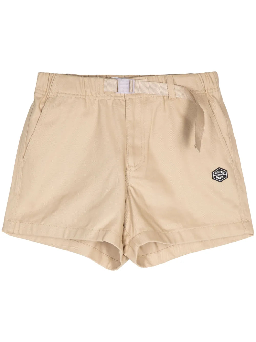 Belted Cotton Shorts