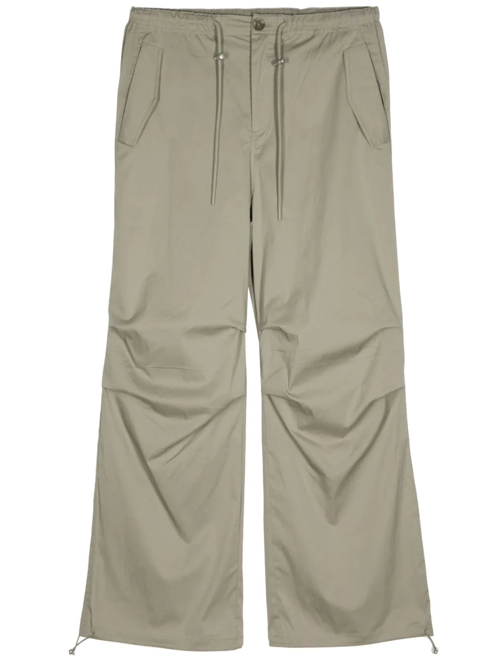 Drawstring-Fastening Cotton-Blend Trousers
