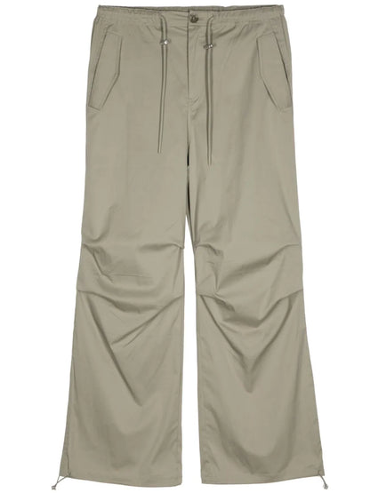 Drawstring-Fastening Cotton-Blend Trousers